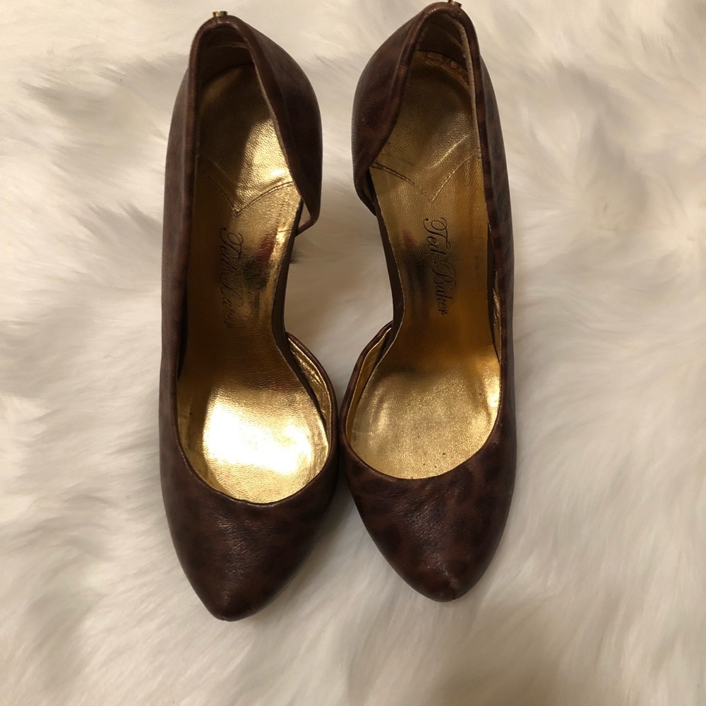 Ted Baker D’Orsay Leopard print stilettos heels - Picture 2 of 8